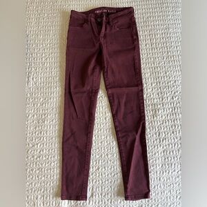 American Eagle Maroon Jeans